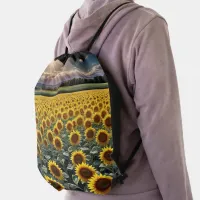 Sunflower Drawstring Bag