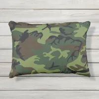 Military Green Camouflage Outdoor 12x16 Pillow