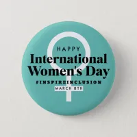 Happy International Women's Day | March 8th Button