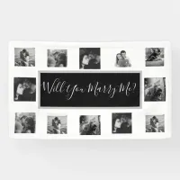 Will You Marry Me Proposal Banner with Photos