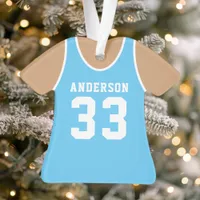 Basketball Jersey Sports Team Uniform Blue Ornament