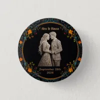 Bride & Groom Royal Classic Button