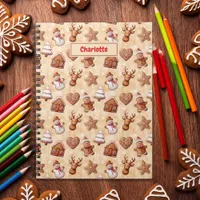 Gingerbread Cookies Christmas Brown  Notebook