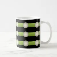 Abstract Geometrical White Circle Coffee Mug