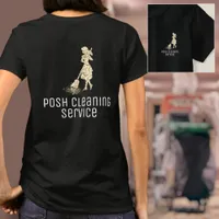 Custom Cleaning Service Housekeeping Gold Glitter T-Shirt