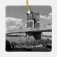 Cincinnati  Ohio Keepsake Souvenir Christmas Ceramic Ornament