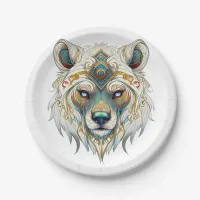 Native American Spiritual Wolf  Paper Plates