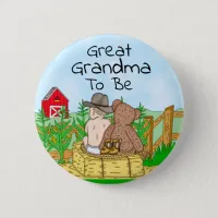 Great Grandma To Be Boy's Baby Shower      Button