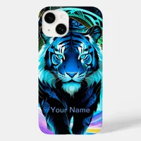 Neon Glowing Tiger mystical and ethereal  Case-Mate iPhone 14 Case