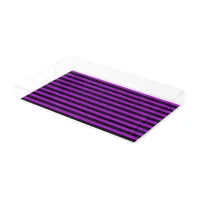 Purple & Black Stripes | Acrylic Tray