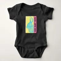 Colorful Retro Official First Egg Hunt  Baby Bodysuit