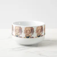 Anime Girl Eating Ramen Noodles   Soup Mug