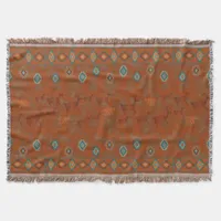 Southwest Canyons Petroglyphs Throw Blanket