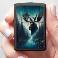 Moose In The Night Zippo Lighter