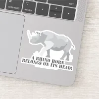 Rhino Conservation Sticker