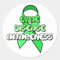 Lyme Disease Awareness Ribbon Stickers