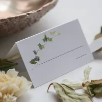 Green English Ivy Vine Watercolor Place Card