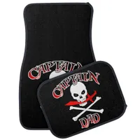 Captain Dad Car Set of 4 Mats