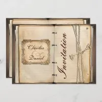 Vintage wedding Invitation cards