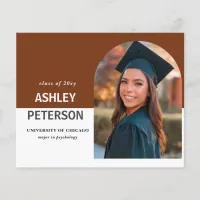 Budget Terracotta Arch Photo Graduation Invitation