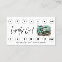 *~* Auto Lube Car Wash LOGO Rewards Thank you QR Loyalty Card