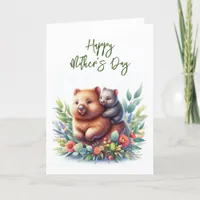 Mother's Day Wombat Greeting Card