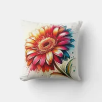 Gerbera Daisy Pillow for Garden-Inspired Comfort