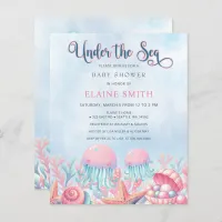 Budget Coral Under The Sea Marine Baby Shower 