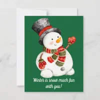 Snowman Christmas Card