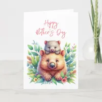 Mother's Day Wombat Greeting Card