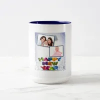 Happy New Year's Add Your Two Photos Mug