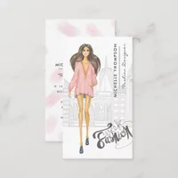 Girly New York Fashion Designer Business Card