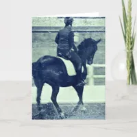 Dressage Grunge Card