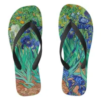 Famous Art Irises Vincent Van Gogh  Flip Flops