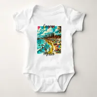 Cancun, Mexico with a Pop Art Vibe Baby Bodysuit