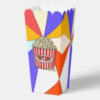 Retro Pop Art Popcorn Favor Boxes