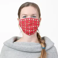 Christmas Holiday Charm Pattern 02 -  Adult Cloth Face Mask