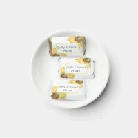 Yellow Sunflowers Watercolor Wedding Favor