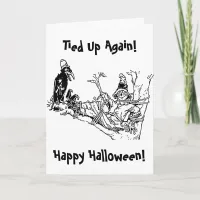 Scarecrow Tied in Tree Card