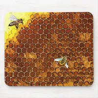 Honeycomb Beehive Honey Bee Mouse Pad