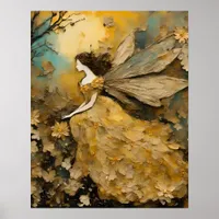 Fairy in Yellow Poster