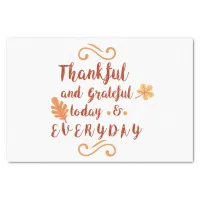 thankful and grateful thanksgiving tissue paper