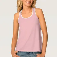 Personalized Women's All-Over Print Pink Racerback Tank Top