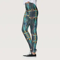 Iridescent Holiday Dream 🎄 Glowing Christmas Tree Leggings