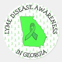 Lyme Disease Awareness in Georgia Stickers