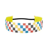 Primary Colors Patchwork Grid Non-Slip Headbands