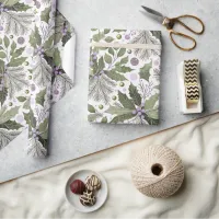 Purple Green Pattern#17 ID1009 Wrapping Paper