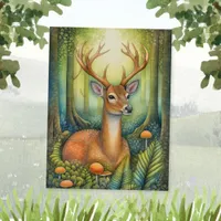 Boho Deer Postcard