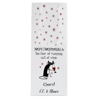 NOVINOPHOBIA Running Out of Wine Funny Wine Gift Bag