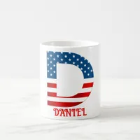 4th Of July Monogram Personalized Coffee Mug